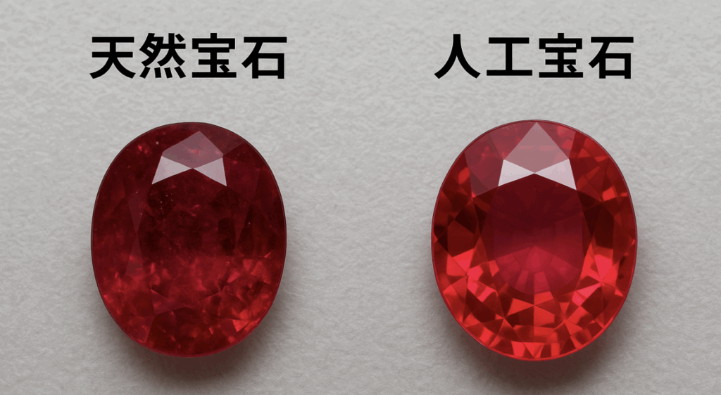 天然宝石と人工宝石の違い